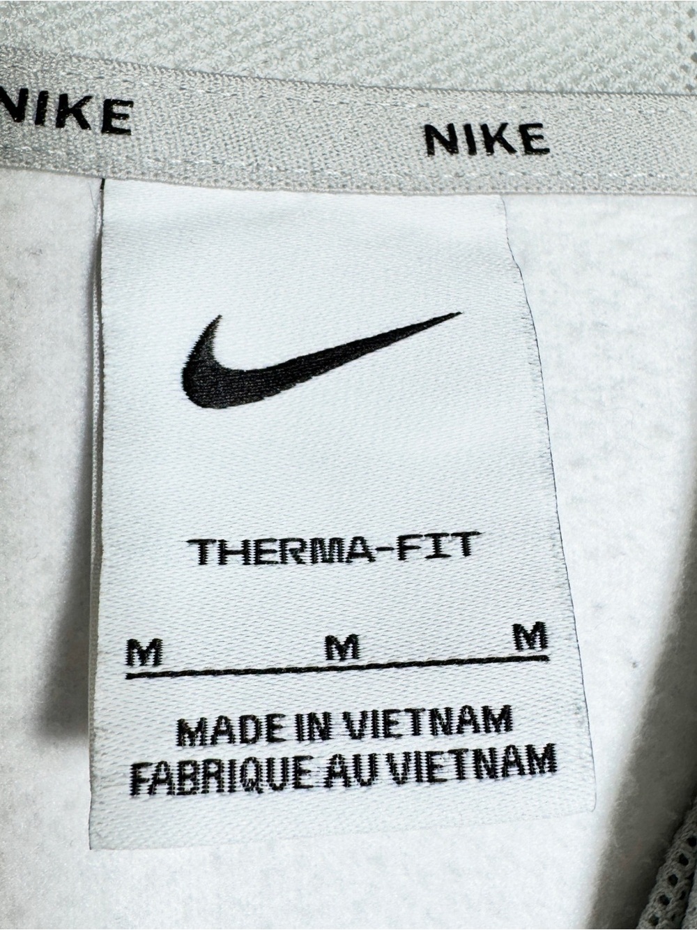 Nike Therma Dri-FIT Hoodie Mens M Grey White Marble Print DQ4836-077 Pullover - Picture 3 of 16